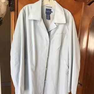 Faconnable lit blue raincoat sz XL light weight lined